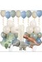 1 Year Old Retro Dinosaur Balloon Set