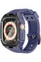 حافظة وسوار ساعة Apple Watch مع مشبك آمن من الفولاذ المقاوم للصدأ، تصميم خفيف الوزن، مقاوم للخدش - 3