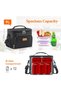 Thermal Meal Holder 9L, Portable Mini Cooler Bag, Waterproof Work Lunch Bags for Men and Women, Thermal Lunch Box for Beach, Picnic, Travel, Black - 3