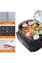 Thermal Meal Holder 9L, Portable Mini Cooler Bag, Waterproof Work Lunch Bags for Men and Women, Thermal Lunch Box for Beach, Picnic, Travel, Black - 4