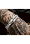 Ice King-Hip Hop Cuban Stone Chain Bracelet - 2