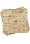 50 Pieces of English Newspaper Printed Oil Presentation Paper with Self Pattern