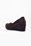 Ayakdaş 353 Women's Wedge Heel Classic Shoes Brown - 5
