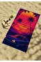 Vibrant Colors, Non-Stick Special Texture I Double Sided Towel I Tropical Pattern I Water Absorbent I 70X150 - 6
