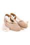 Real Handmade Open Back Wide Drawstring Wedge Heel Linen Women's Espadrille Handmade - 4