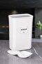 White Vacuum Lid Acrylic Powder Detergent Storage and Organizer Box with Scale 3 Lt