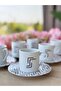 Tamina Desen1 4 Piece Coffee Cup for 2 Persons 90Cc - 4