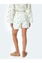 Cotton Lined Floral Fisto Shorts with Embroidery Detail - 4