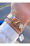 Steel Cord 30 Mt Water Resistant 2 Years Warranty Women's Wrist Watch+Bracelet Byn.10816.6 - 3
