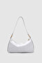 Zeiri Soft Crescent Form Gold Ring Hand, Arm and Shoulder Bag White - 4