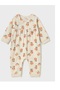 Baby Girl Floral Jumpsuit - Cream