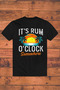تي شيرت مطبوع عليه It's Rum O'Clock Somewhere مقاس كبير - 2