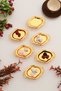 Viola's Gold Set of 6 Sugar Bowl Turkish Delight Bowl Snack Bowl Coffee Side Serving Bowl Decorative Bowl with Handles - 3