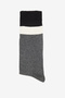 Men's Anthracite-Black Patterned Cotton Socks - 3
