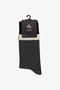 Men's Anthracite-Black Patterned Cotton Socks