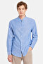Men's Striped Slim Fit Shirt - Long Sleeve, 100% Cotton Linen, Prevailing Collar - 2