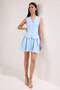 Blue Plain Buttoned Short / Mini Woven Dress TWOSS25EL00866 - 2