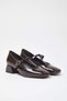 Dark Brown Buckle Detailed T-Strap Mary Jane Women's Classic Heeled Shoes Takaw25Sd00001 - 3
