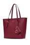 Claret Red Women's Shoulder Bag Us25551 - 3