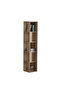 Piano Modern Corner Bookcase Display Unit Oak - 3