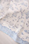100% Cotton Double-Layer Muslin Baby Blanket - Toile De Jouy / Blue 100x100 cm - 5