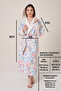Narciso Fiore Patterned Digital Printed Hooded Bathrobe Spa Thermal Bath Sauna Bathrobe - 5