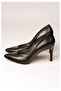 4292 genuine leather stiletto 9cm black - 4
