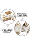 - Christmas Wooden Train Set - 4Pcs - White - 3