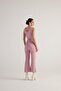 Tweed Fabric Crop Tweed Bustier Pink - 5