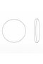 8 cm Self-Adhesive Round Reflector – Orange Prismatic Warning Cat Eye - 5