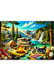 1000 Piece Campfire Chronicles Puzzle - Campfire Forest Nature Scenic Puzzle 68X48 cm - 2