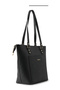 Black Tote Genuine Leather Women's Shopping Handbag and Shoulder Bag - 4