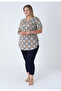 Women's Plus Size Cotton Modal Fabric Lycra Bottom-Top Capri Suit 6085 - 2