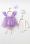 Pompom Baby Girl Newborn Gift Premium Mevlüt Dress - 2