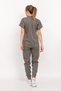 Olive Green Çağla Model Elite Lycra Judge Collar Snap Fastener Doctor Nurse Uniform Suit - 2