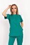 Operation Green Çağla Model Snap-Button Mandarin Collar Soft Lycra Nurse Doctor Hospital Scrubs Uniform Set - 4