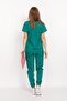 Operation Green Çağla Model Snap-Button Mandarin Collar Soft Lycra Nurse Doctor Hospital Scrubs Uniform Set - 3
