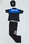 Police Costume-Polo Collar Blue Civil Society Police Outfit Short Sleeve - 7