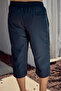 Remsa Men's Blue Sea Long Capri Shorts Swimsuit RKS-01 Navy Blue - 7