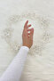 White Bride and Groom Handkerchief, Sparkling Sequins and Beads Embroidered, Wedding Henna Circumcision Promise Engagement Halay