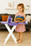 Painted Wooden Ironing Board and Wooden Iron