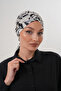 Patterned Buckle Bonnet Hijab Bonnet Daily Use Bonnet Shawl Scarf - 6