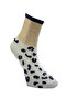 3 in One Leopard Pattern Plain Smoked Women's Tennis Sports Socks - 4
