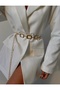 Gold Square Design Chain Belt Waist Accessory 1797 - 5