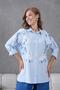 Embroidered Stone Linen Suit - 4