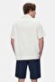Dismas Beige Muslin Embroidered Standard Fit Men's Shirt - 3