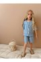 Linen Casual Suit I Summer Shorts Girls' Combination I Girls' Summer Suit 3-Piece - 4