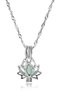 Green phosphorescent woman lotus necklace that gives light in the dark bbk25 - 6