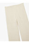 Wrapped Fabric Textured High Waist Straight Wide Leg Trousers - 5