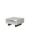 Hola Modern Coffee Table White Anthracite Grey Multipurpose H 32cm White/Dark Grey - 4